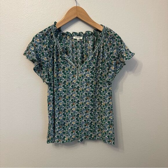 Max Studio Multicolor Floral Blouse - Picture 1 of 3